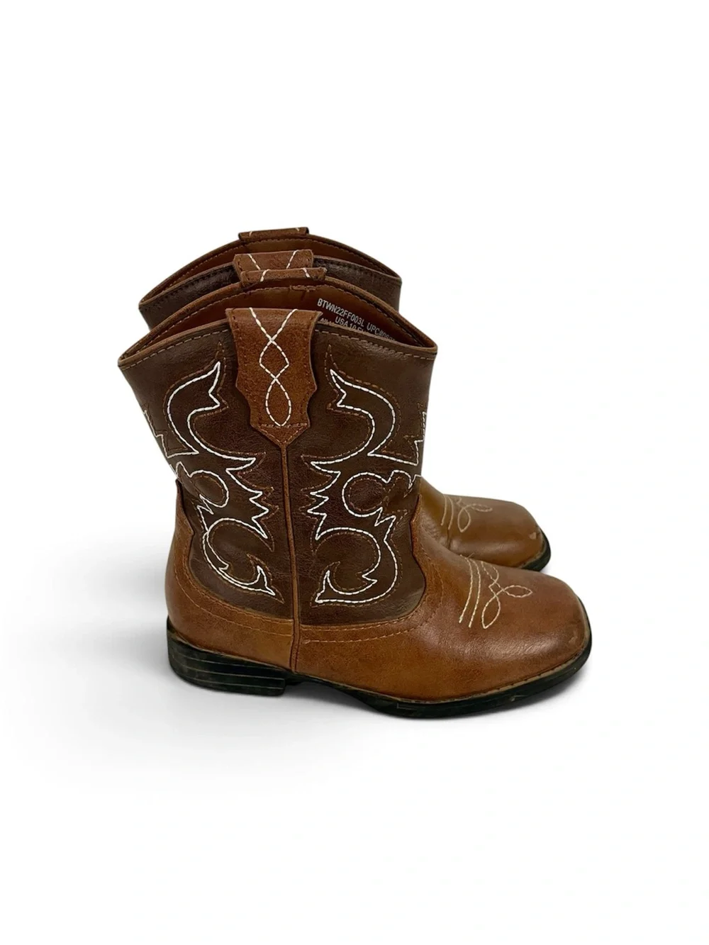Classic Brown Kids Size 10 Cowboy Boots - Stylish Western Footwear